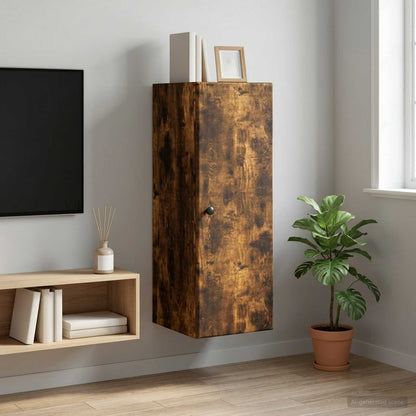 Mobiletto a muro Rovere Fumo 33 x 34,5 x 90 cm | homemem39