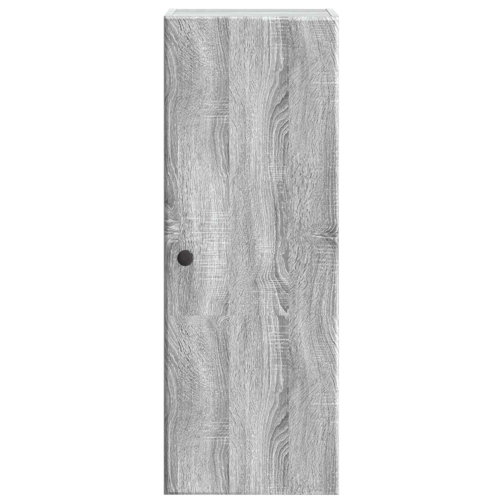 Mobiletto a muro Sonoma grigio 33 x 34,5 x 90 cm | homemem39