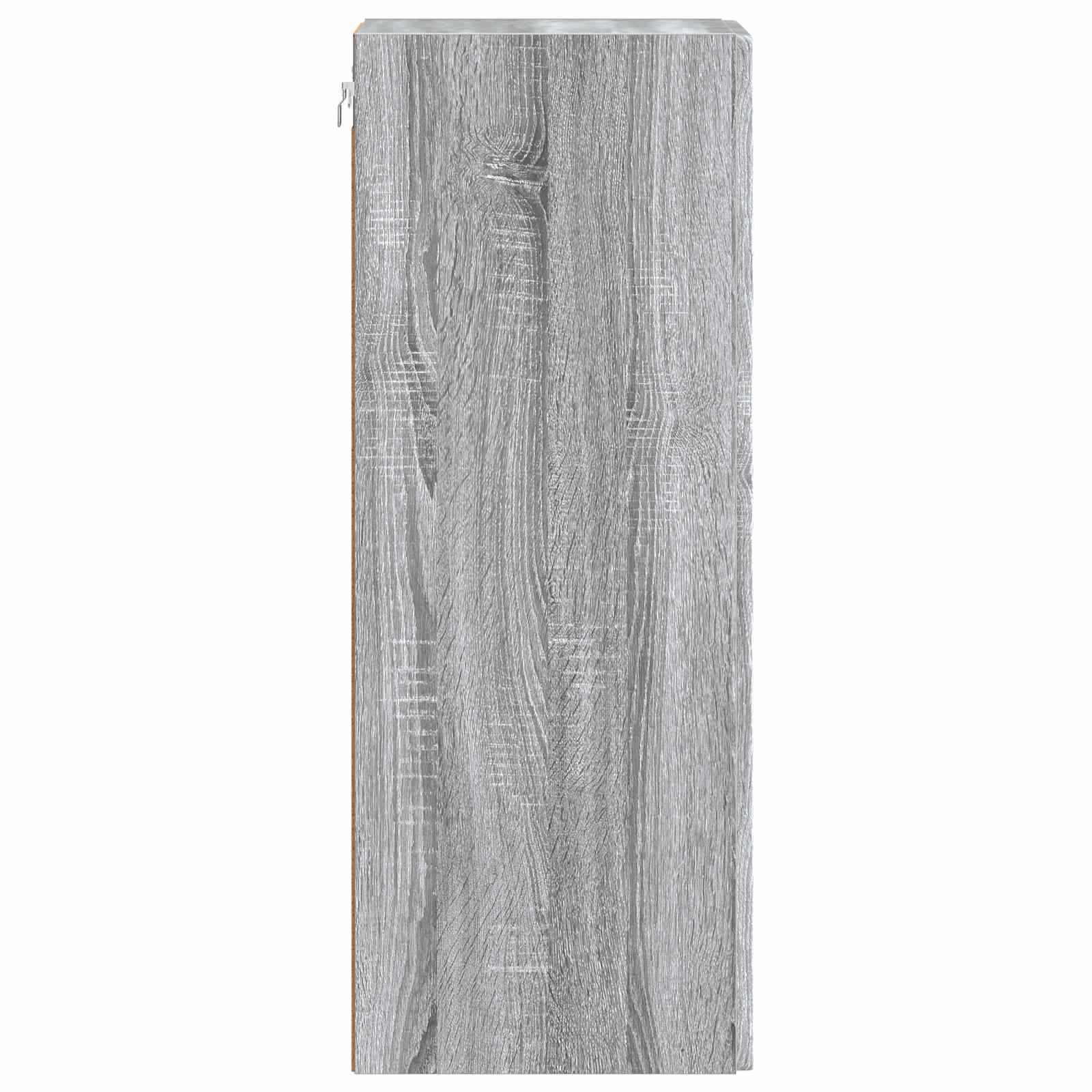 Mobiletto a muro Sonoma grigio 33 x 34,5 x 90 cm | homemem39