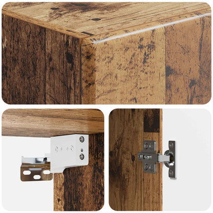 Mobiletto a muro Legno antico 33 x 34,5 x 90 cm | homemem39