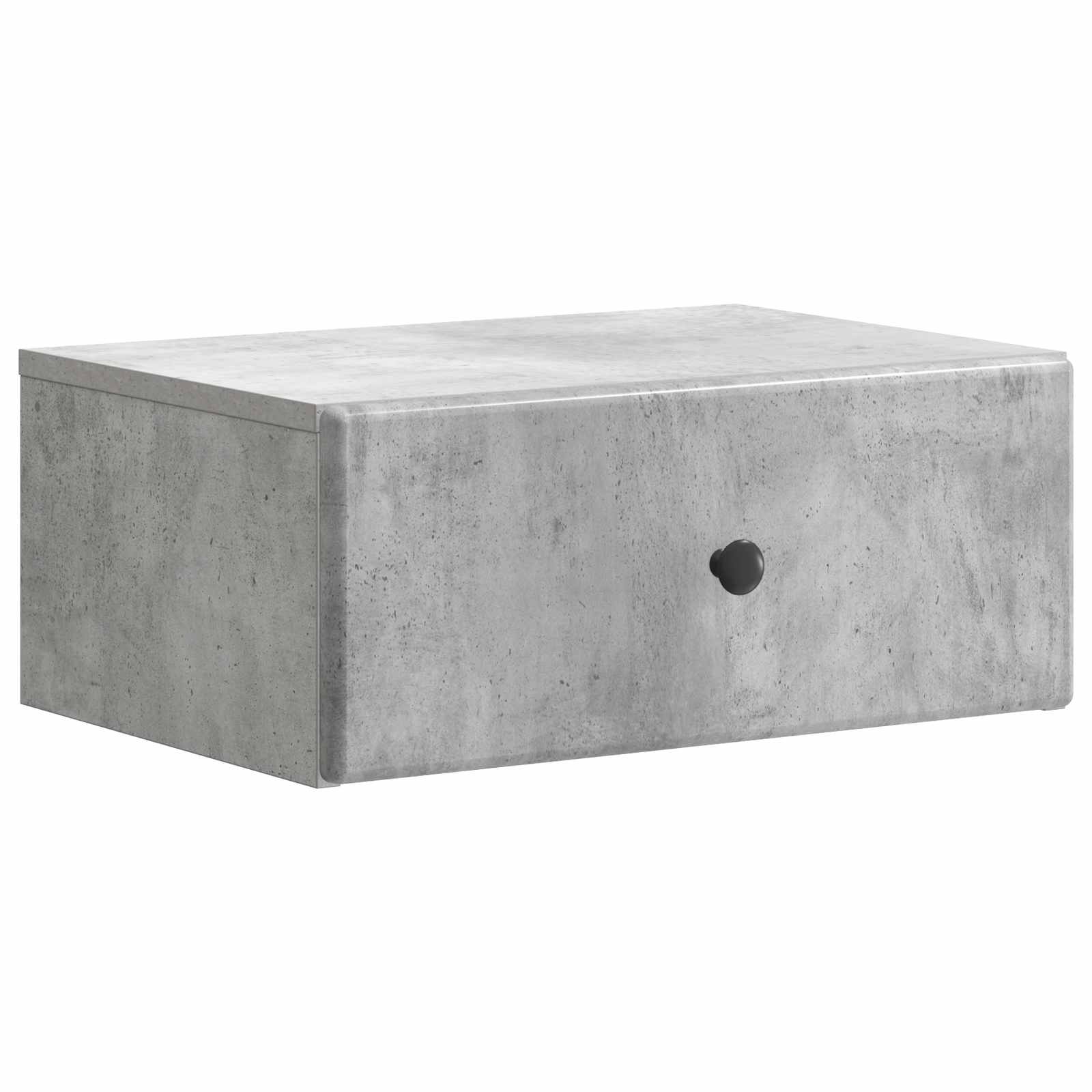 Mobiletto da notte a muro Grigio Cemento 49 x 34,5 x 20 cm | homemem39