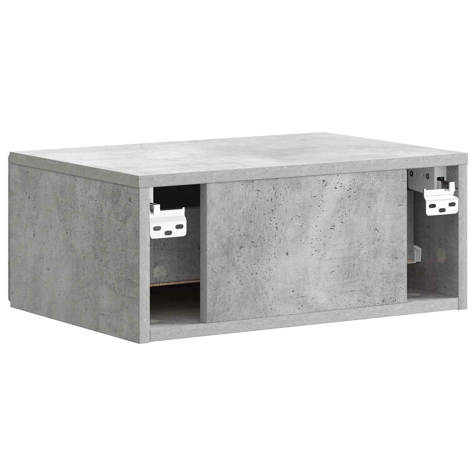 Mobiletto da notte a muro Grigio Cemento 49 x 34,5 x 20 cm | homemem39