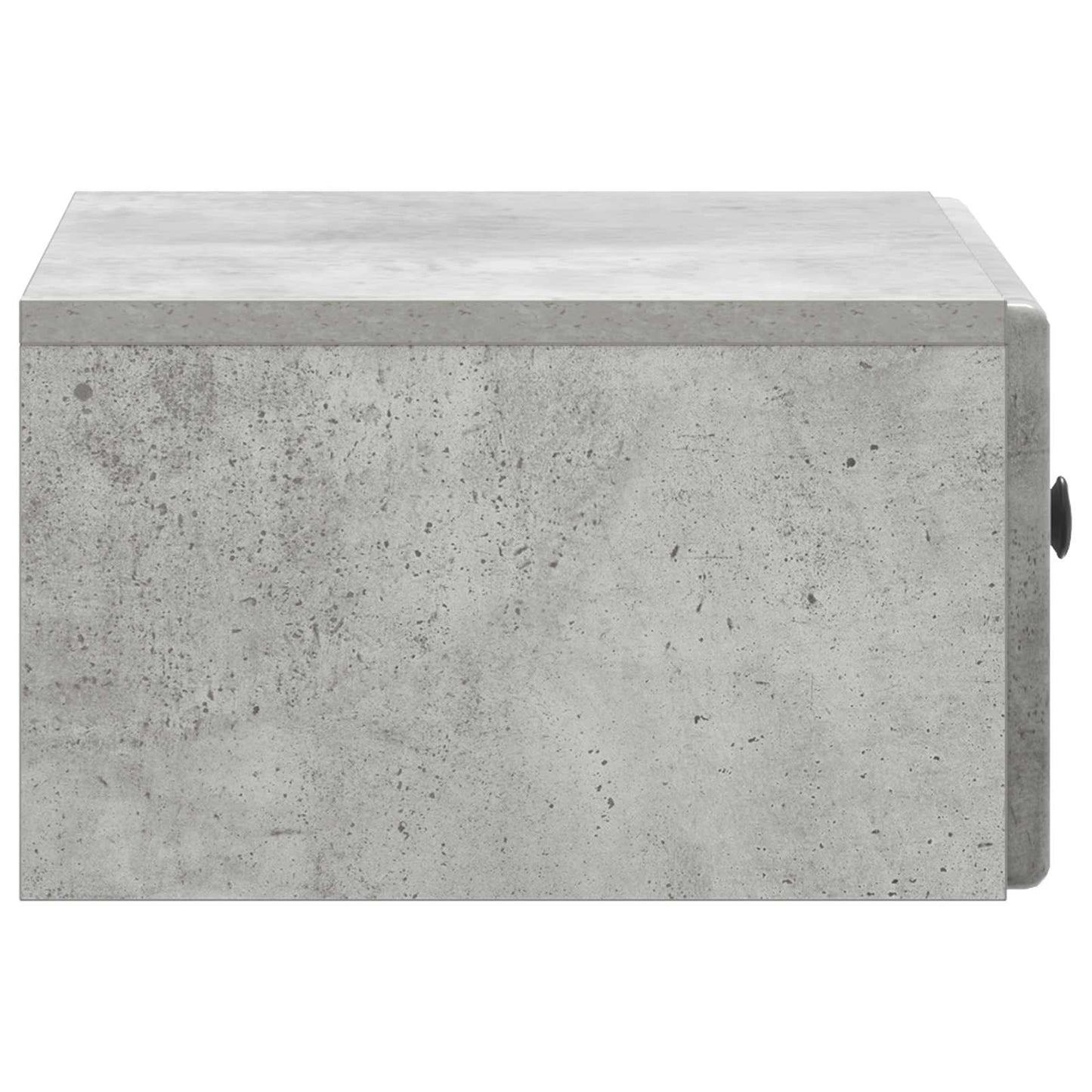 Mobiletto da notte a muro con cassetto 2 pcs Grigio Cemento | homemem39