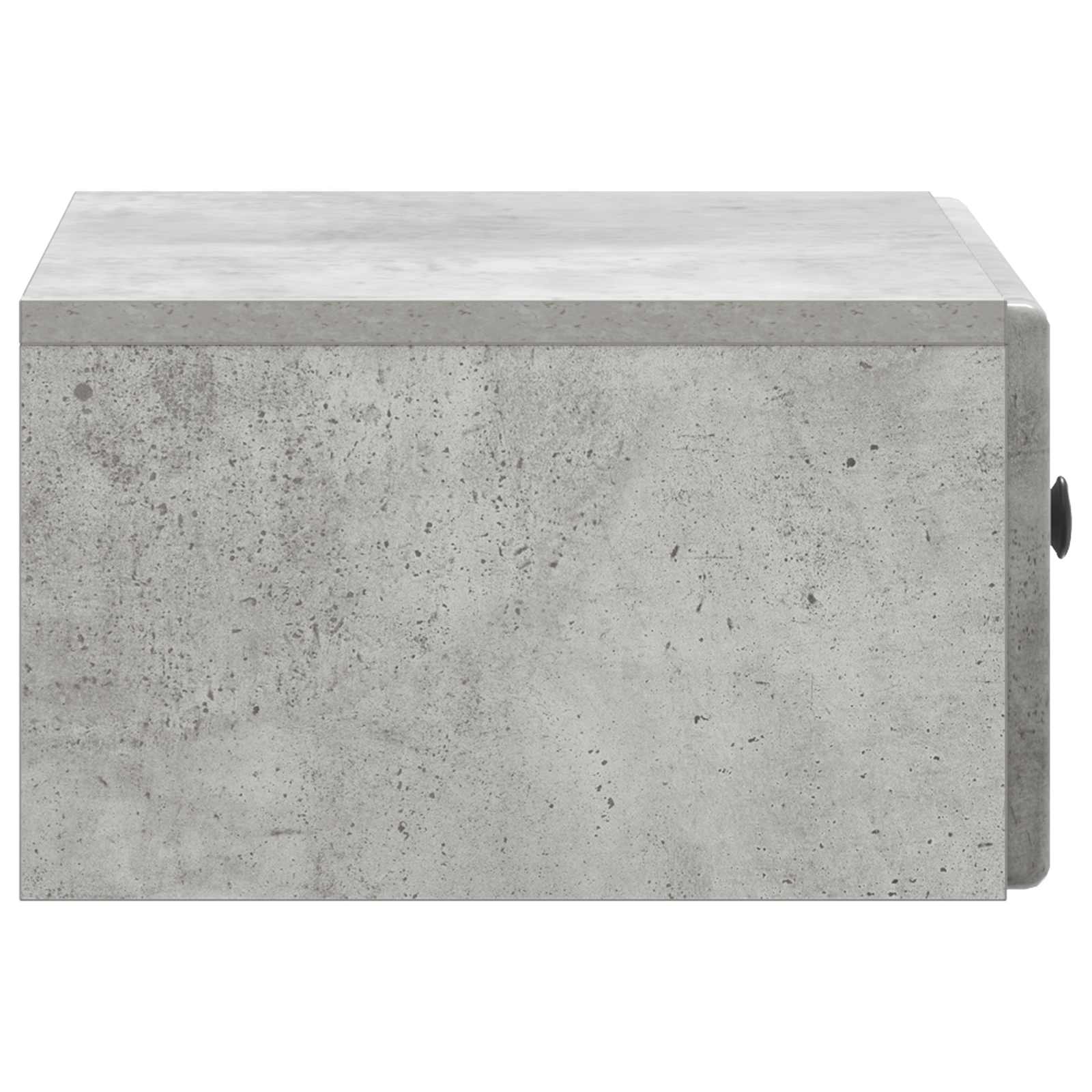 Mobiletto da notte a muro con cassetto 2 pcs Grigio Cemento | homemem39