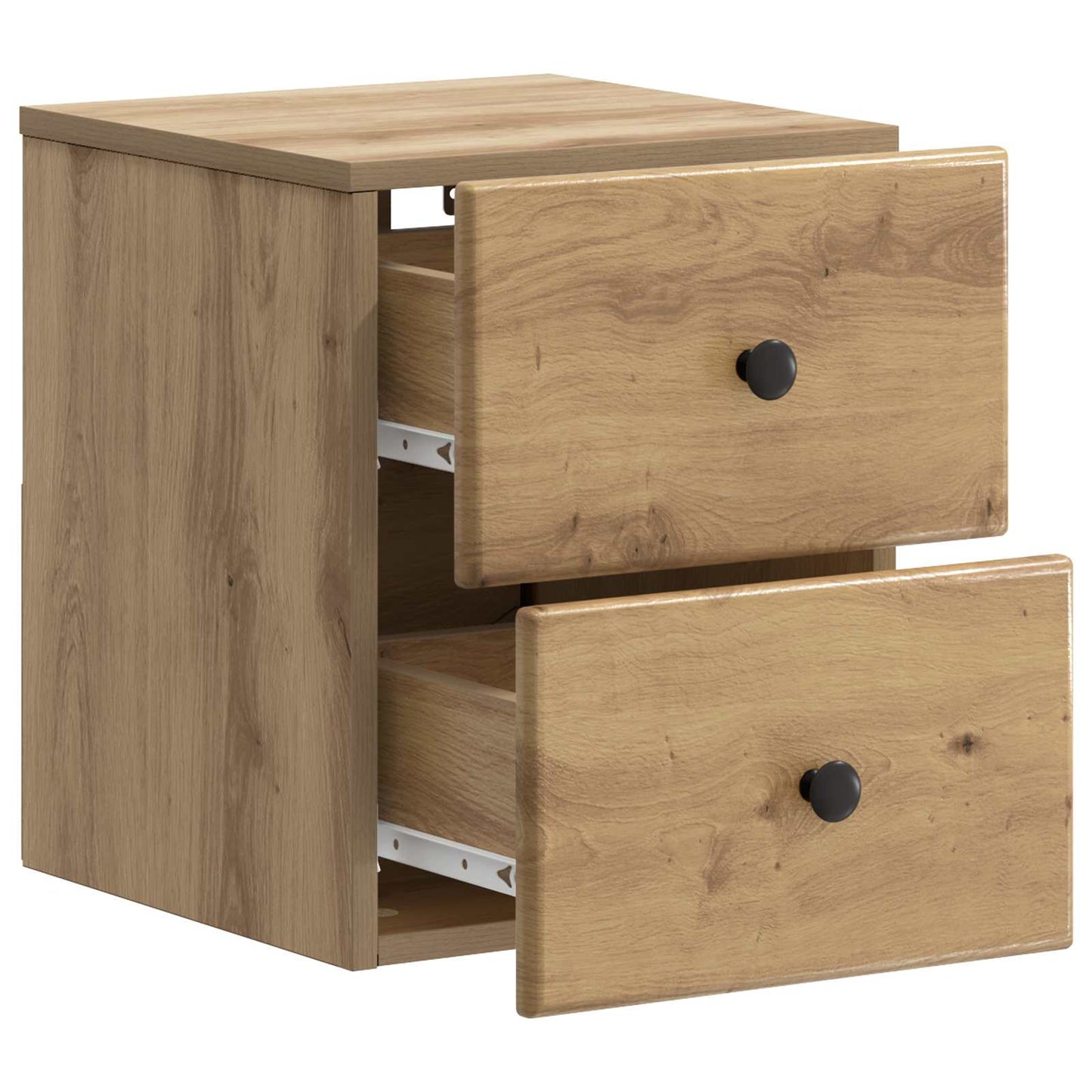 Mobiletto da notte a muro con cassetto 2 pcs Rovere Artigianale | homemem39