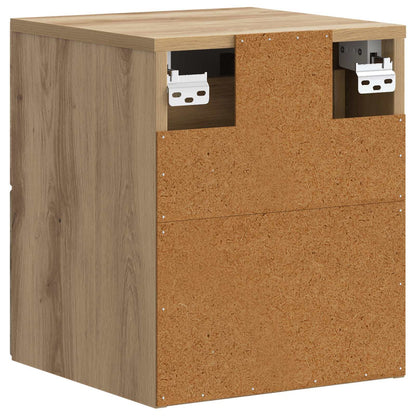 Mobiletto da notte a muro con cassetto 2 pcs Rovere Artigianale | homemem39