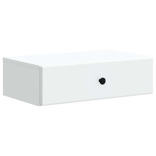 Tavolino da Parete Laterale Bianco 59 x 34,5 x 17 cm | homemem39