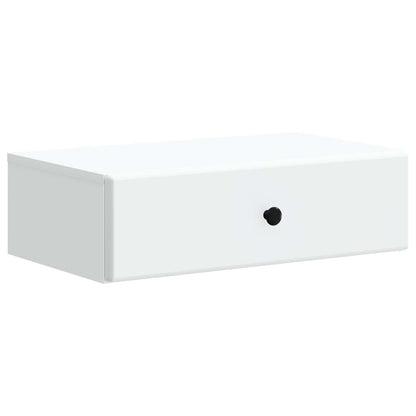 Tavolino da Parete Laterale Bianco 59 x 34,5 x 17 cm