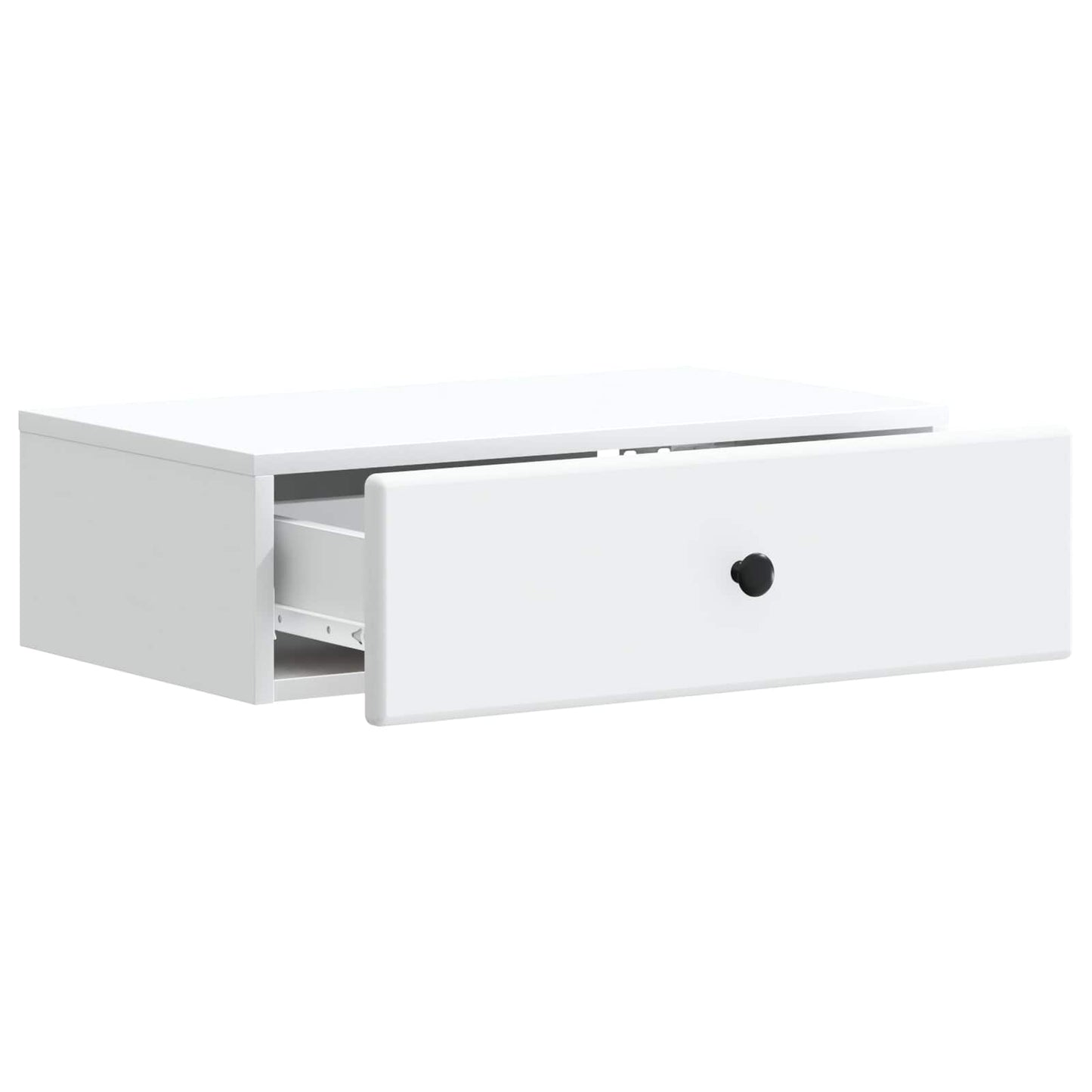 Tavolino da Parete Laterale Bianco 59 x 34,5 x 17 cm