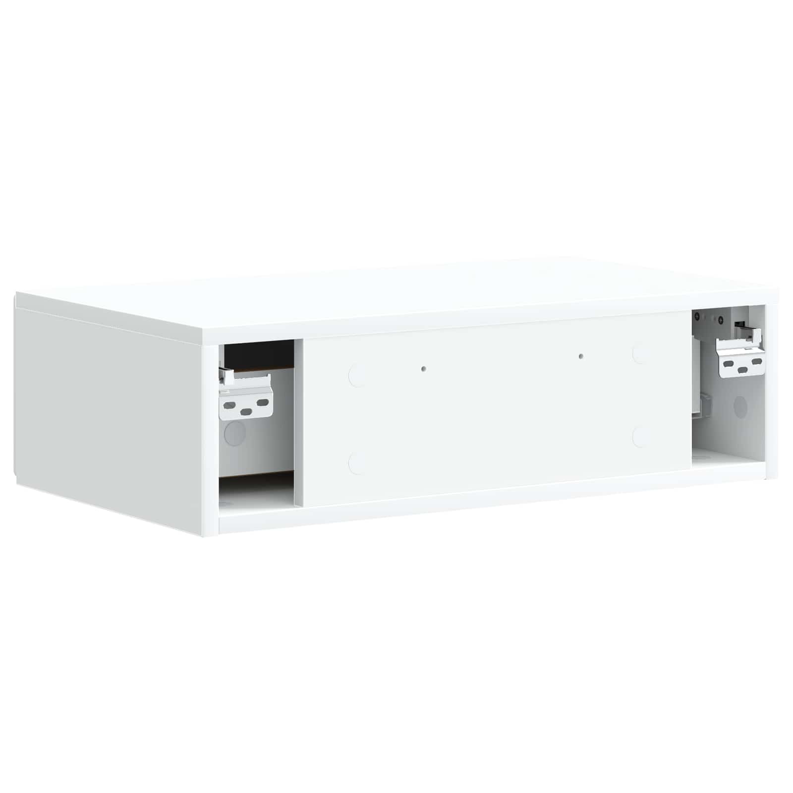 Tavolino da Parete Laterale Bianco 59 x 34,5 x 17 cm | homemem39