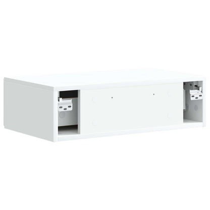 Tavolino da Parete Laterale Bianco 59 x 34,5 x 17 cm | homemem39