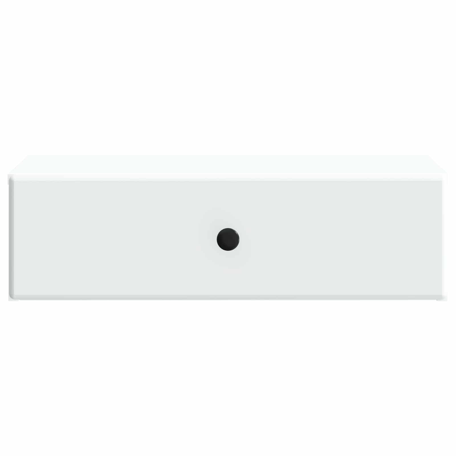 Tavolino da Parete Laterale Bianco 59 x 34,5 x 17 cm | homemem39