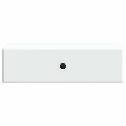 Tavolino da Parete Laterale Bianco 59 x 34,5 x 17 cm | homemem39