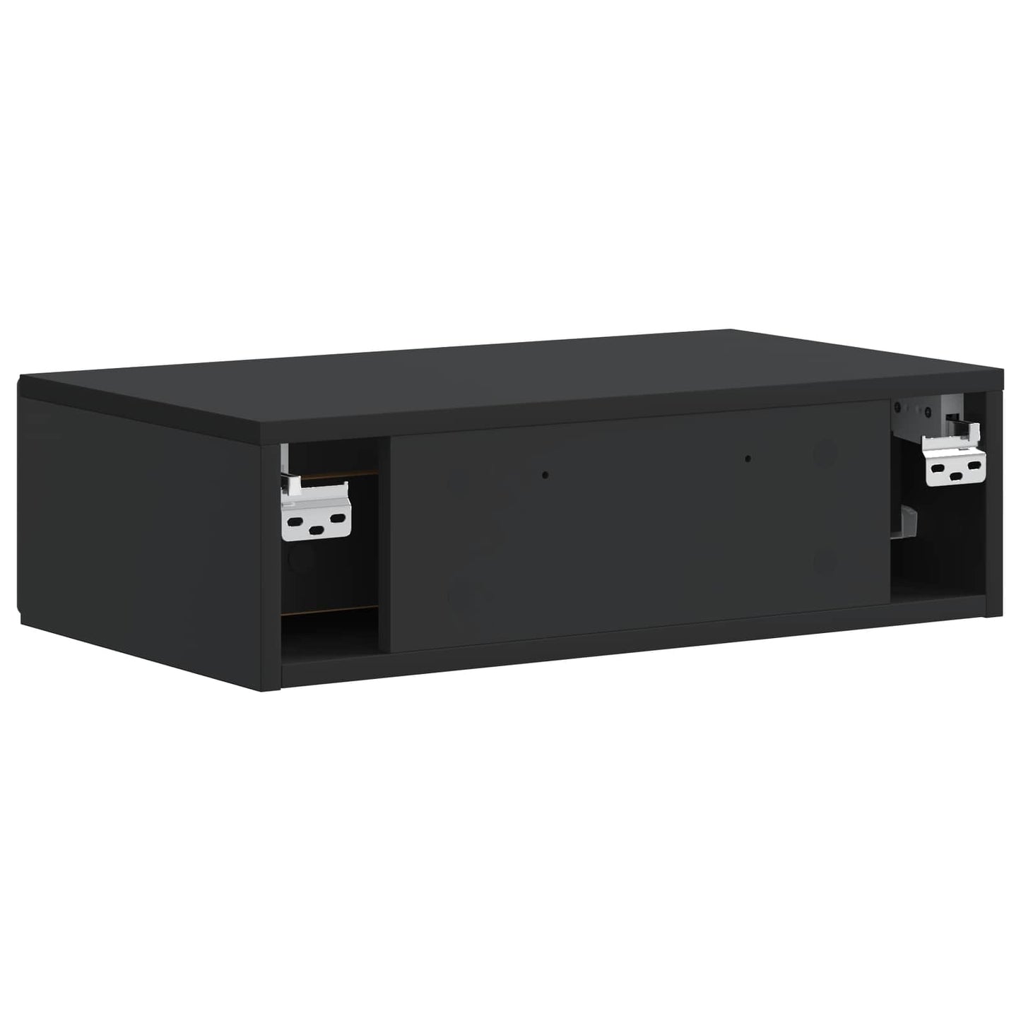 Tavolino da Parete Laterale Nero 59 x 34,5 x 17 cm | homemem39