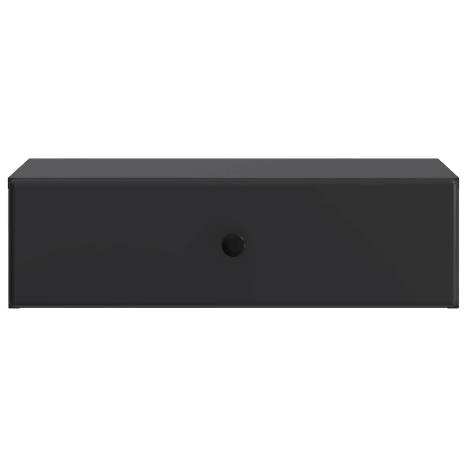 Tavolino da Parete Laterale Nero 59 x 34,5 x 17 cm | homemem39
