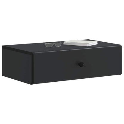 Tavolino da Parete Laterale Nero 59 x 34,5 x 17 cm | homemem39