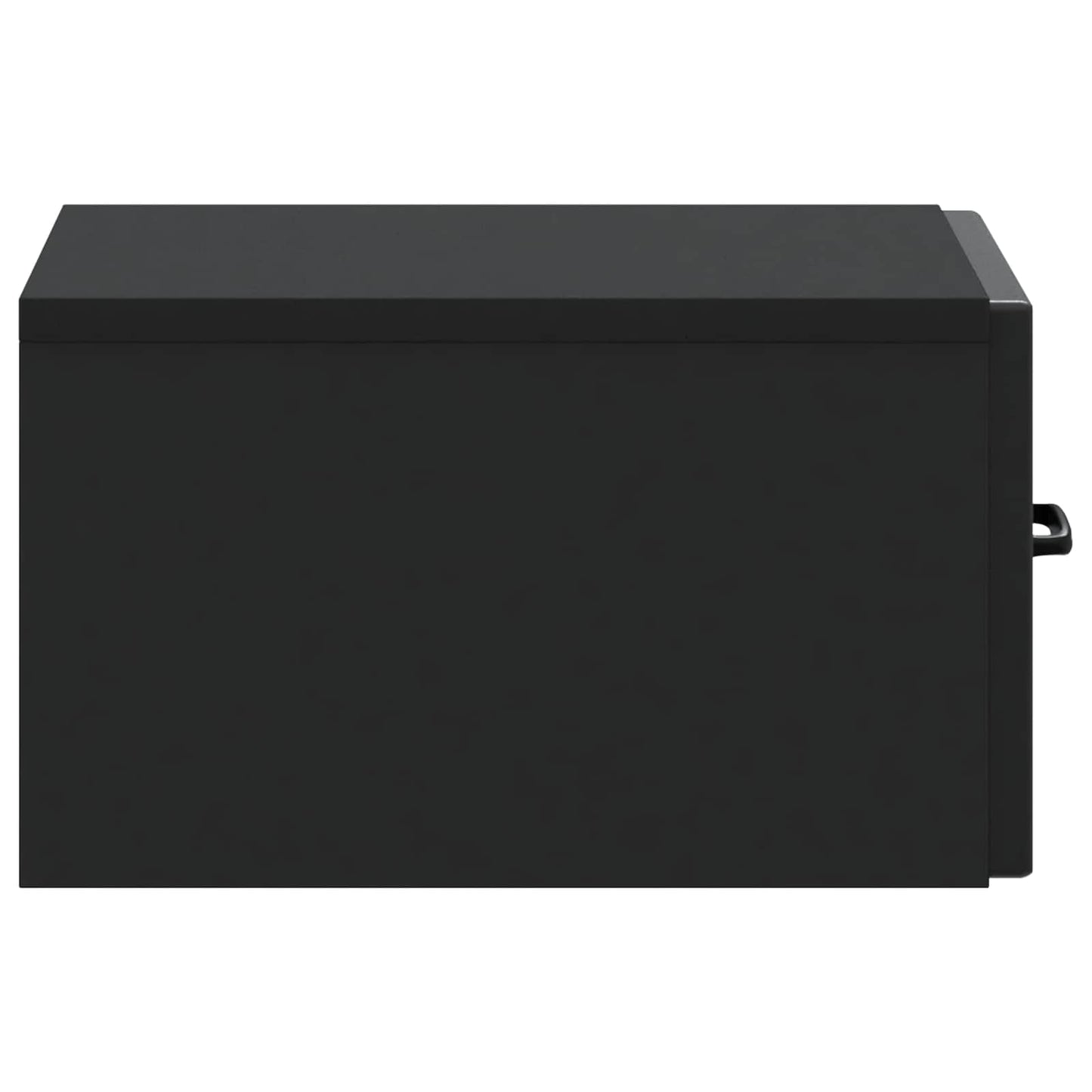 Tavolino da Parete Laterale Nero 59 x 34,5 x 17 cm