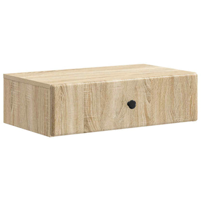 Tavolino da Parete Laterale Rovere Sonoma 59 x 34,5 x 17 cm | homemem39