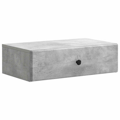 Tavolino da Parete Laterale Grigio Cemento 59 x 34,5 x 17 cm | homemem39