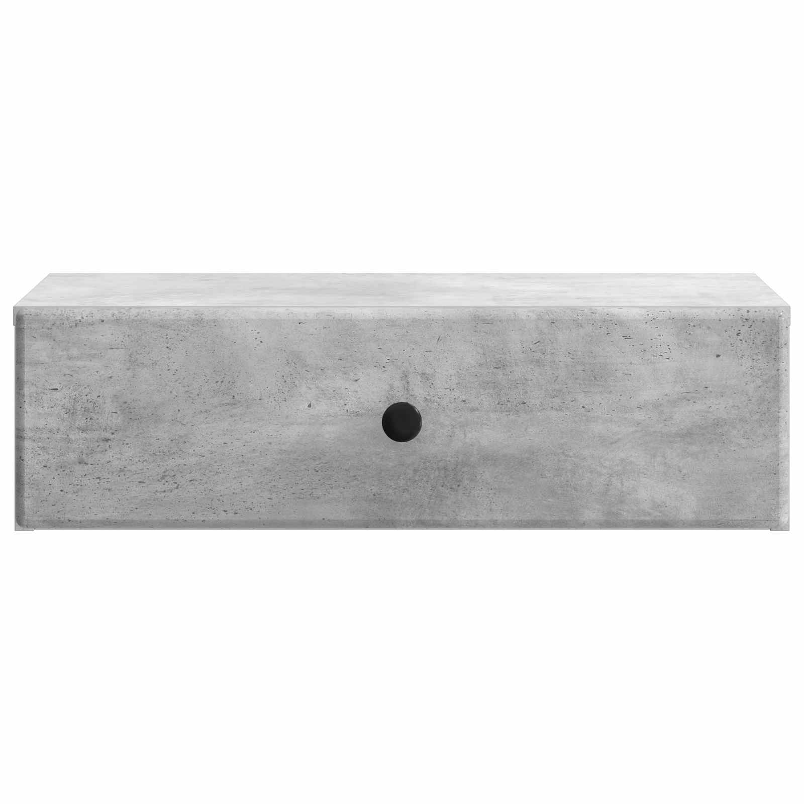 Tavolino da Parete Laterale Grigio Cemento 59 x 34,5 x 17 cm | homemem39