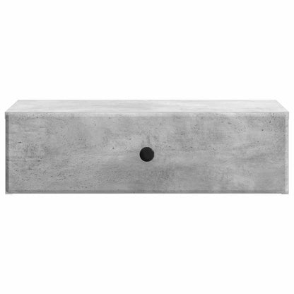 Tavolino da Parete Laterale Grigio Cemento 59 x 34,5 x 17 cm | homemem39