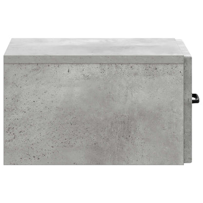 Tavolino da Parete Laterale Grigio Cemento 59 x 34,5 x 17 cm | homemem39