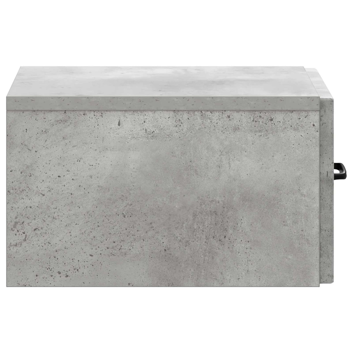 Tavolino da Parete Laterale Grigio Cemento 59 x 34,5 x 17 cm