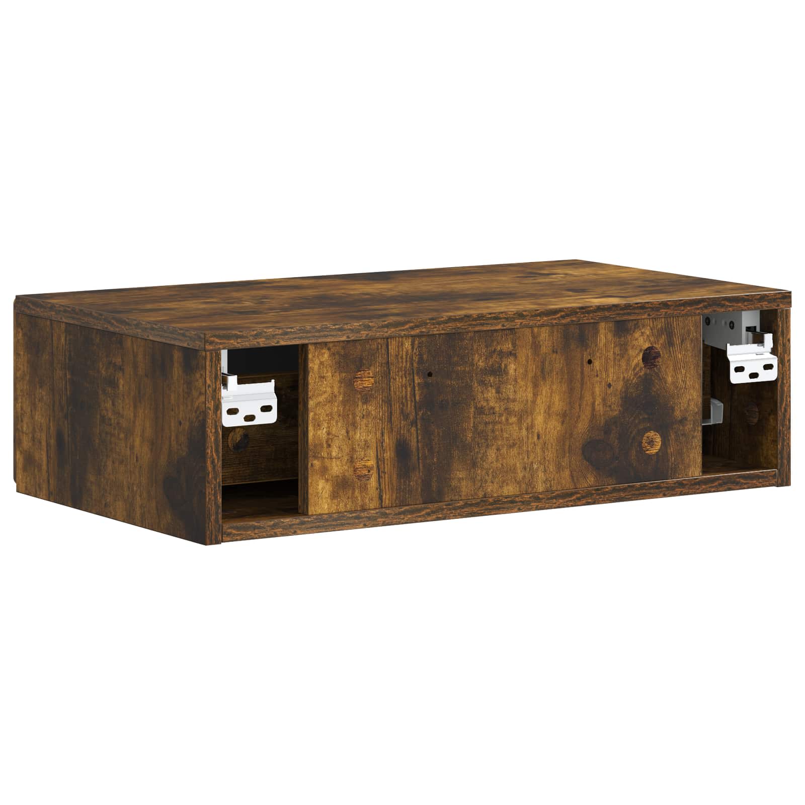 Tavolino da Parete Laterale Rovere Fumo 59 x 34,5 x 17 cm | homemem39