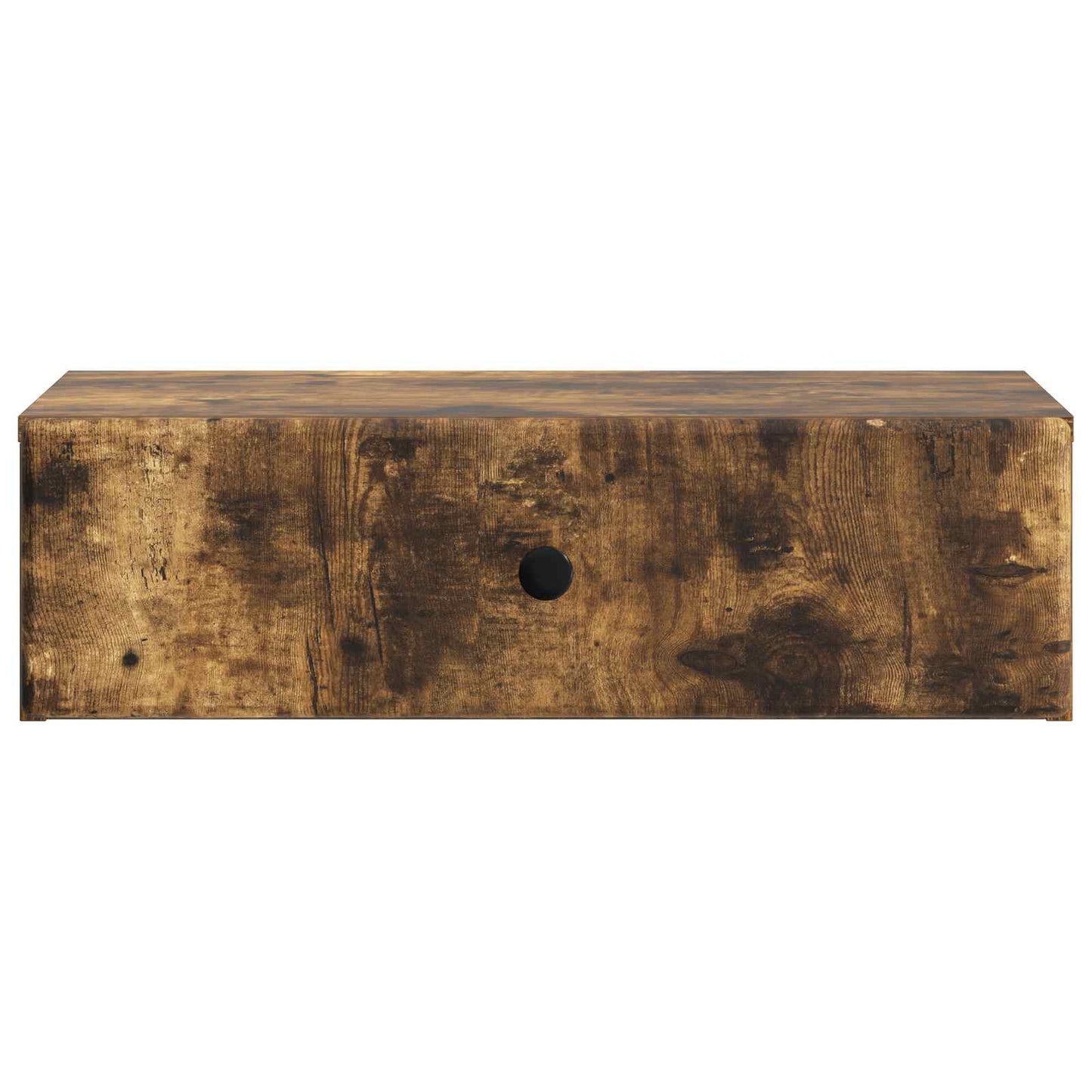 Tavolino da Parete Laterale Rovere Fumo 59 x 34,5 x 17 cm