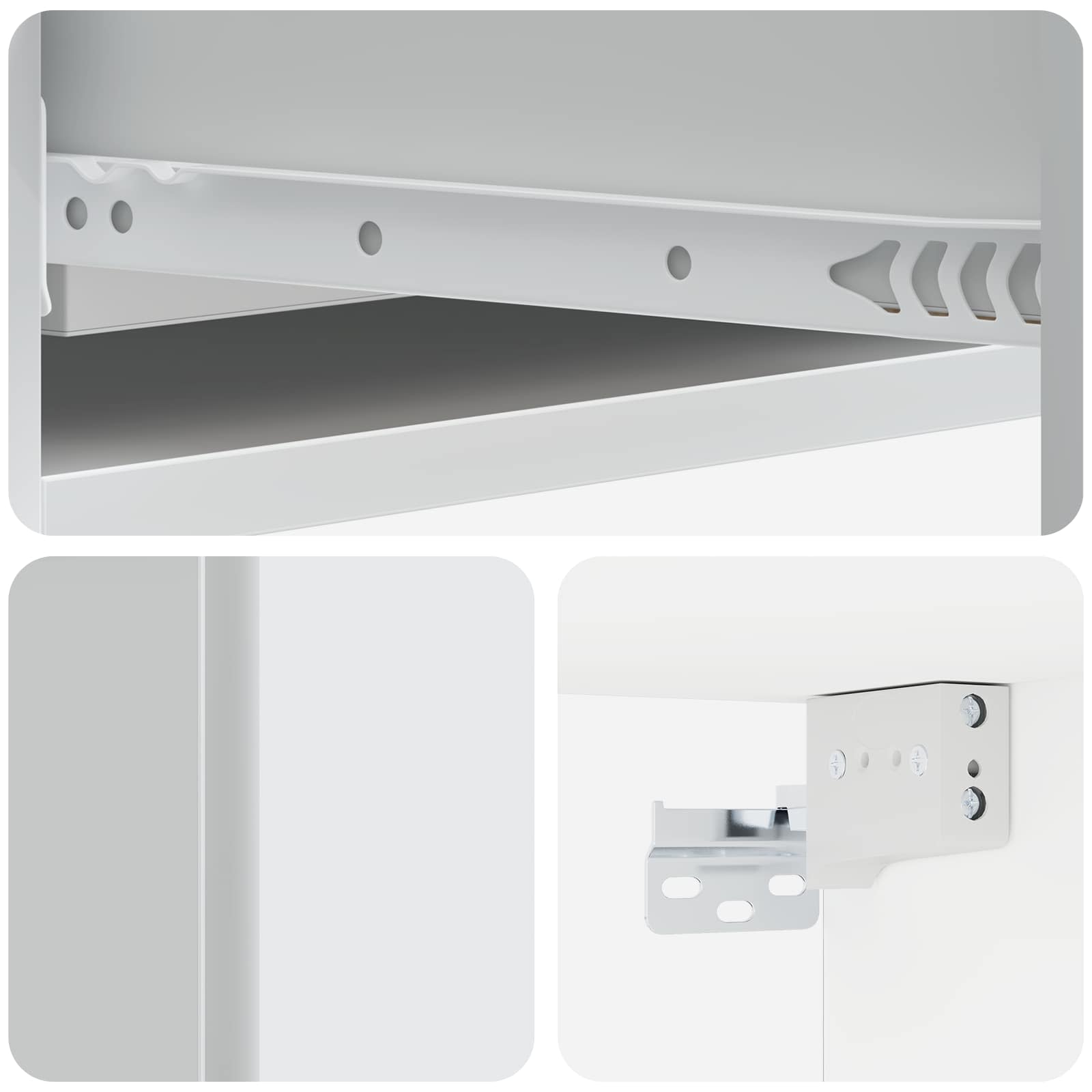 Tavolino da Parete Laterale Bianco 87,5 x 34,5 x 17 cm | homemem39