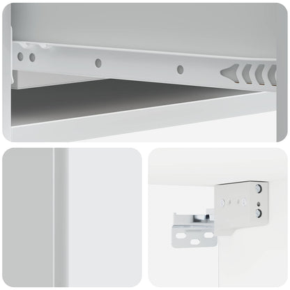 Tavolino da Parete Laterale Bianco 87,5 x 34,5 x 17 cm | homemem39