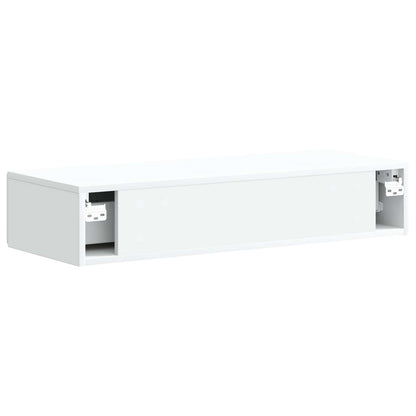 Tavolino da Parete Laterale Bianco 87,5 x 34,5 x 17 cm | homemem39