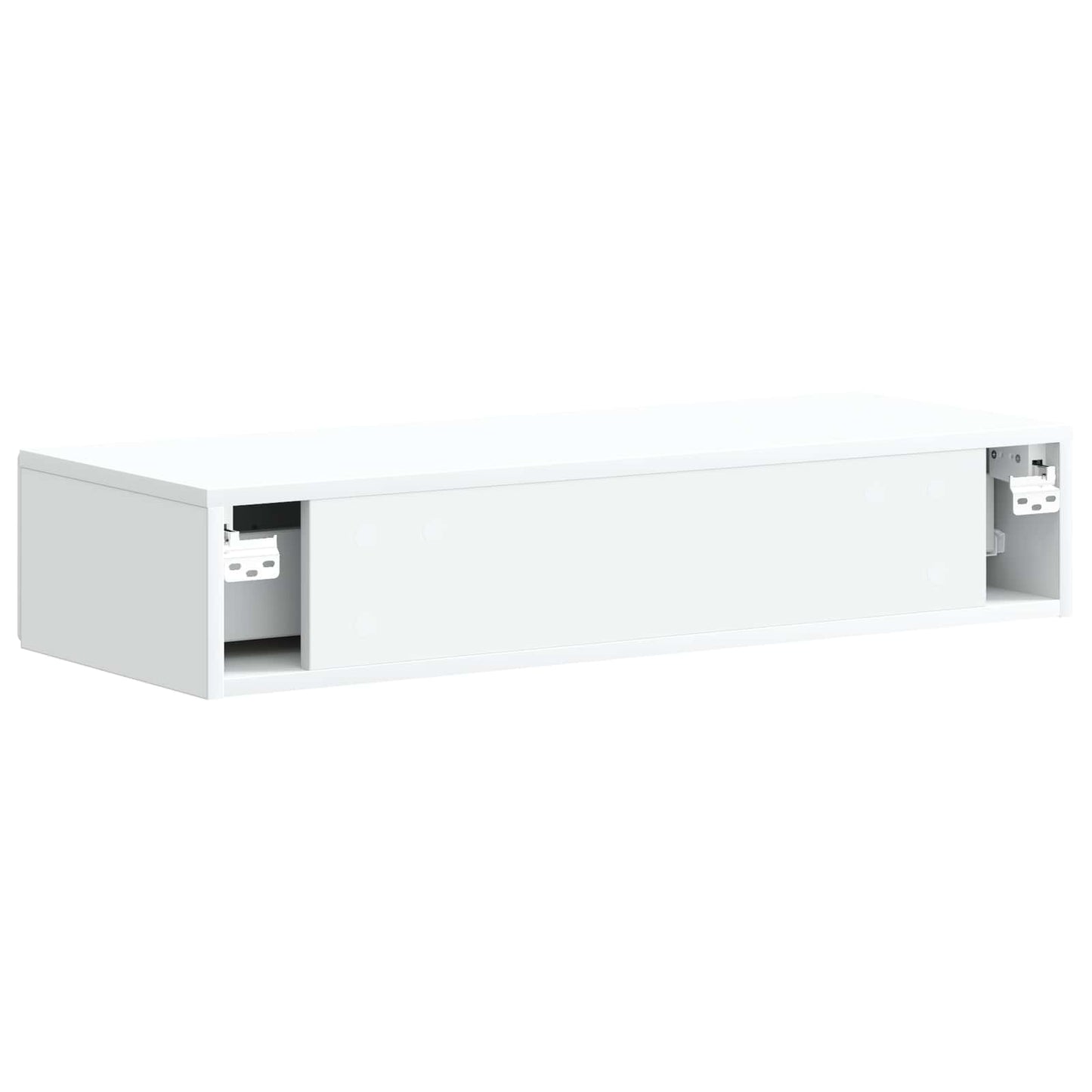 Tavolino da Parete Laterale Bianco 87,5 x 34,5 x 17 cm