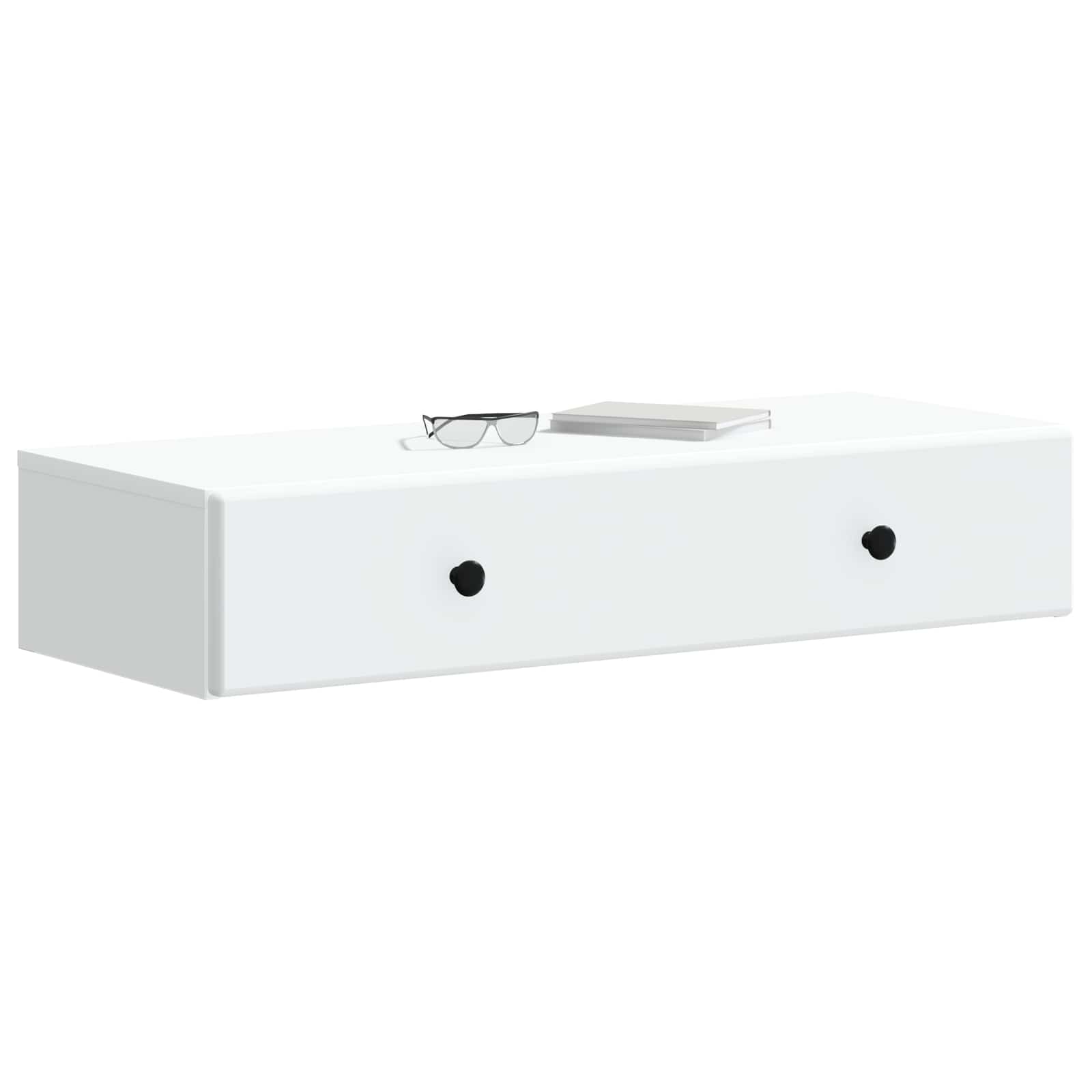 Tavolino da Parete Laterale Bianco 87,5 x 34,5 x 17 cm | homemem39