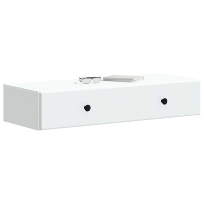 Tavolino da Parete Laterale Bianco 87,5 x 34,5 x 17 cm | homemem39