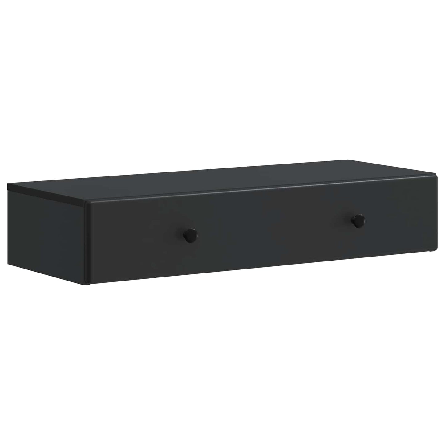 Tavolino da Parete Laterale Nero 87,5 x 34,5 x 17 cm | homemem39