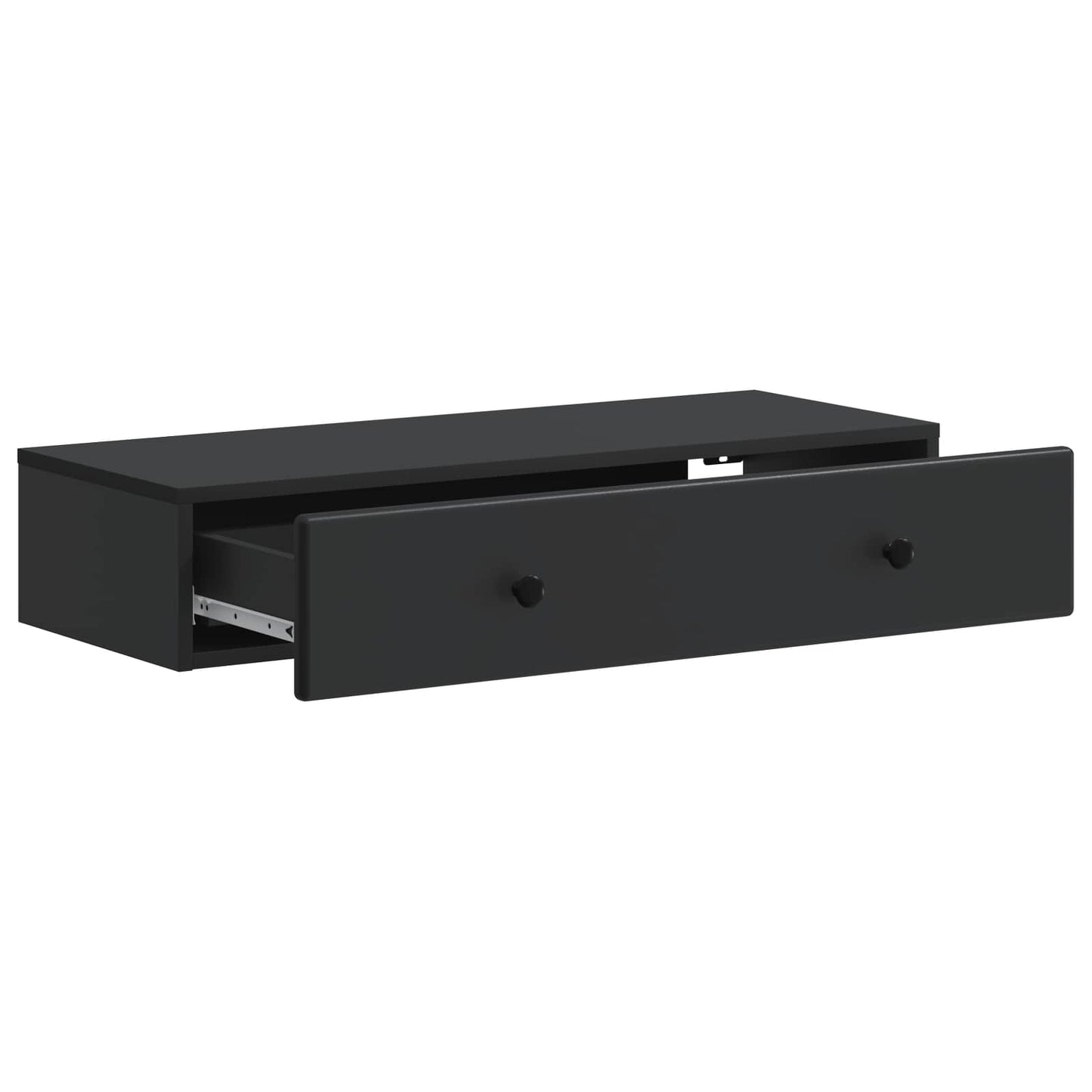Tavolino da Parete Laterale Nero 87,5 x 34,5 x 17 cm | homemem39