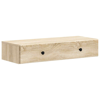 Tavolino da Parete Laterale Rovere Sonoma 87,5 x 34,5 x 17 cm | homemem39