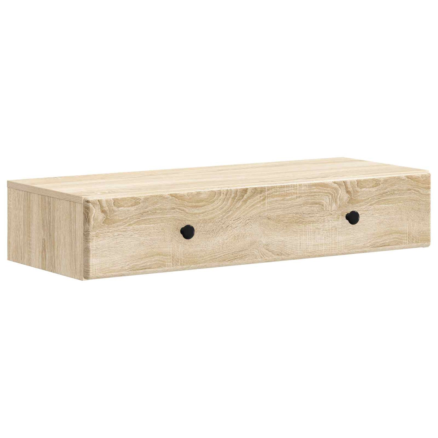 Tavolino da Parete Laterale Rovere Sonoma 87,5 x 34,5 x 17 cm