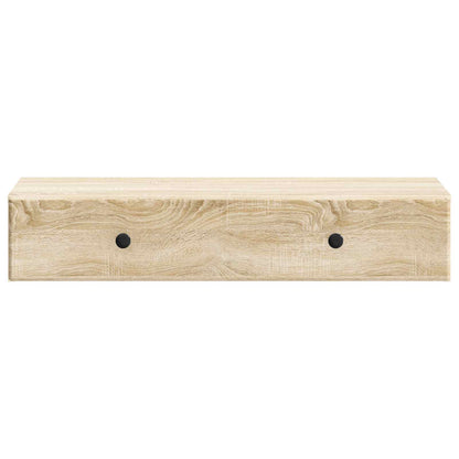 Tavolino da Parete Laterale Rovere Sonoma 87,5 x 34,5 x 17 cm | homemem39