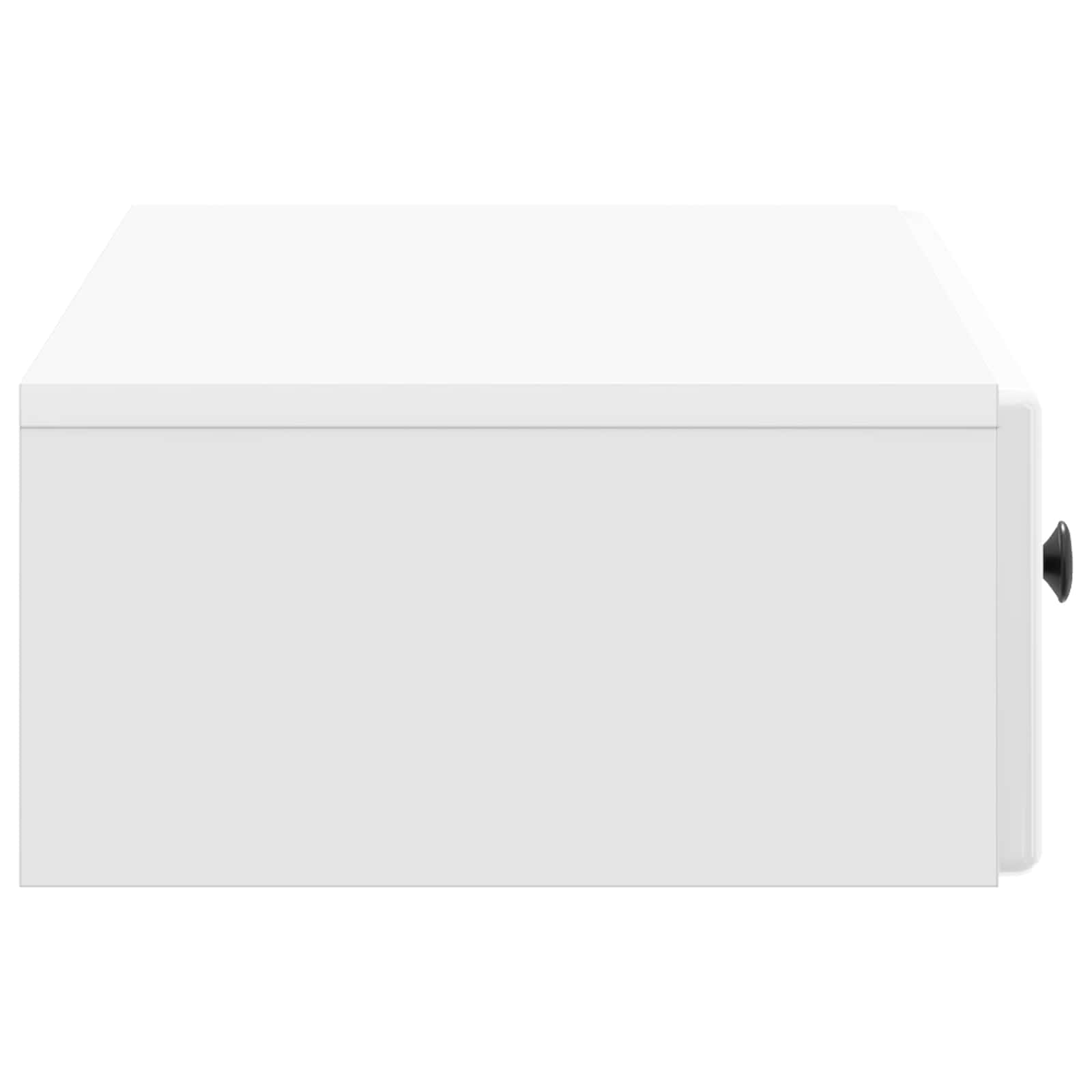 Tavolino da Parete Laterale Bianco Lucido 87,5 x 34,5 x 17 cm | homemem39