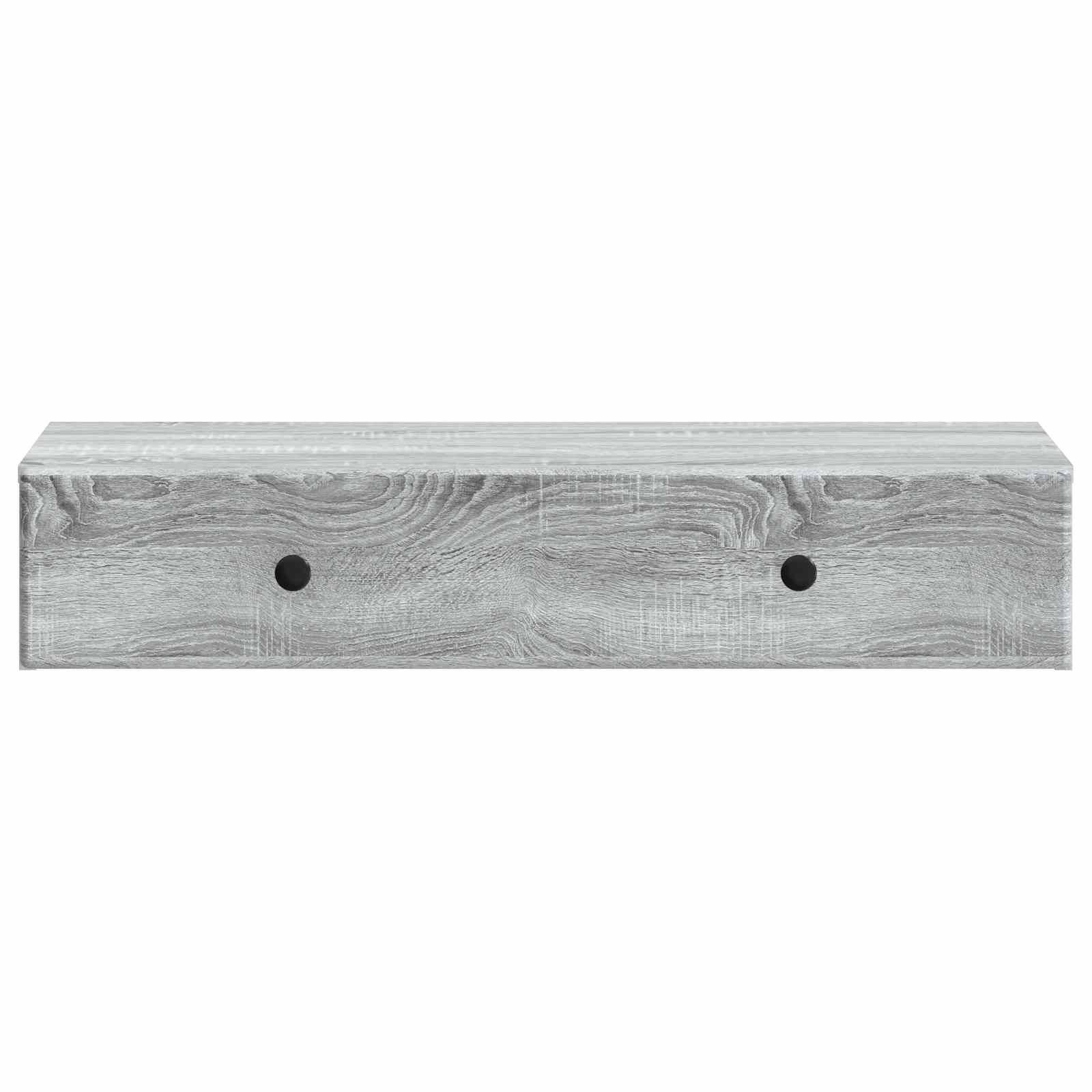 Tavolino da Parete Laterale Grigio Sonoma 87,5 x 34,5 x 17 cm | homemem39