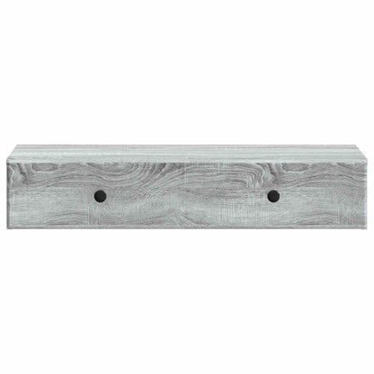 Tavolino da Parete Laterale Grigio Sonoma 87,5 x 34,5 x 17 cm | homemem39