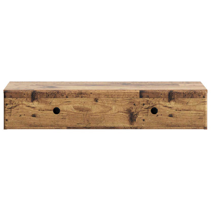 Tavolino da Parete Laterale Legno antico 87,5 x 34,5 x 17 cm