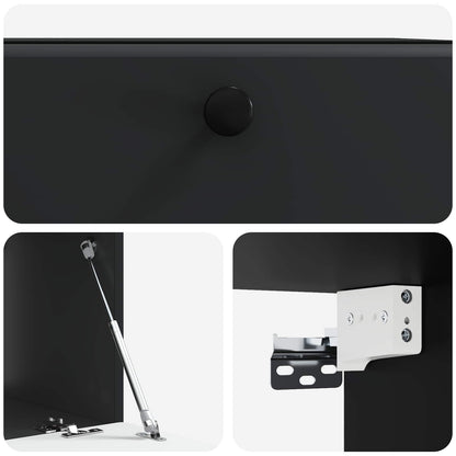 Mobile Porta TV da Muro 59,5 x 41 x 30 cm Nero