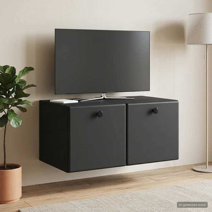 Mobile Porta TV da Muro 59,5 x 41 x 30 cm Nero