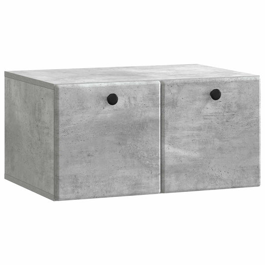 Mobile Porta TV da Muro 59,5 x 41 x 30 cm Grigio Cemento
