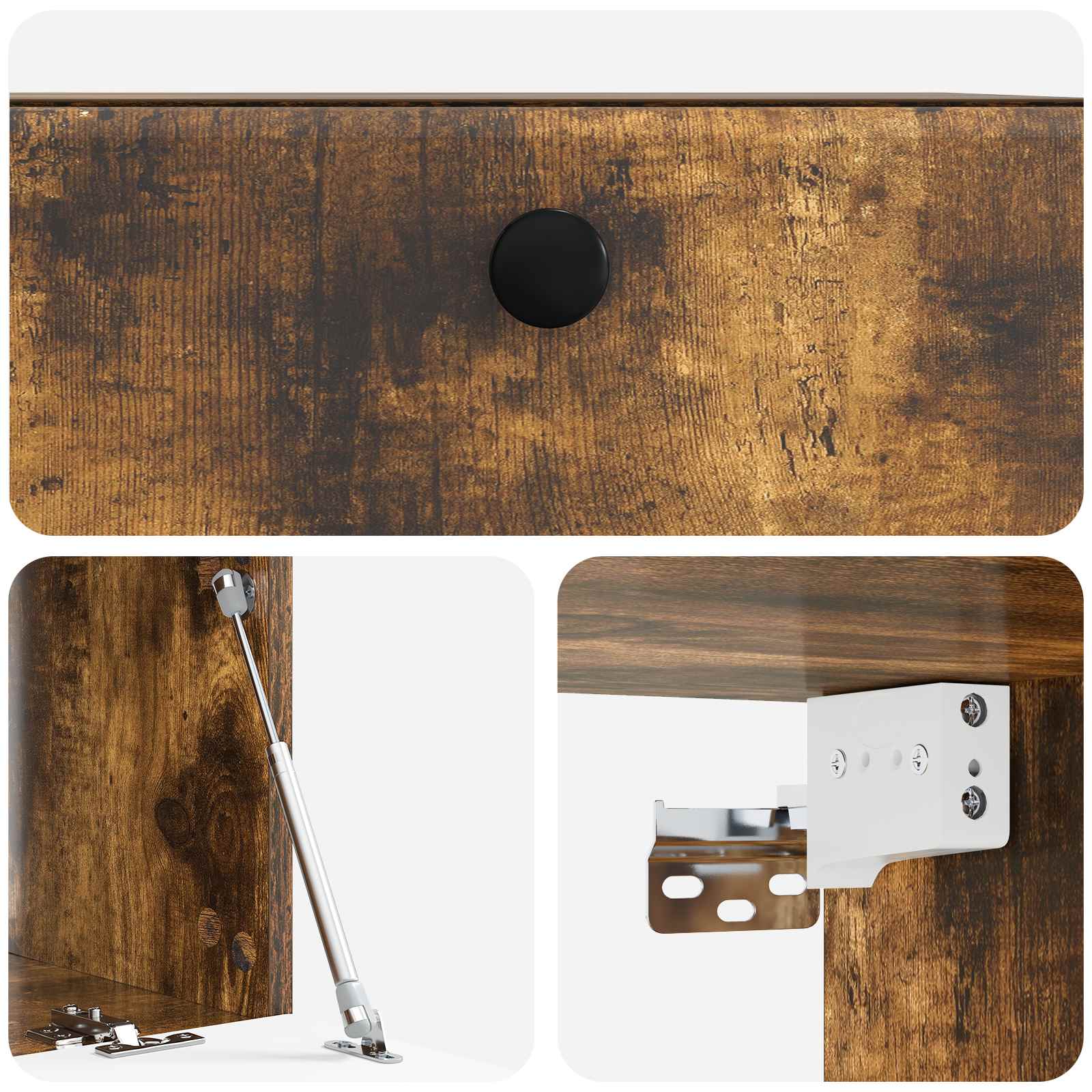 Mobile Porta TV da Muro Rovere Fumo 59,5 x 41 x 30 cm | homemem39