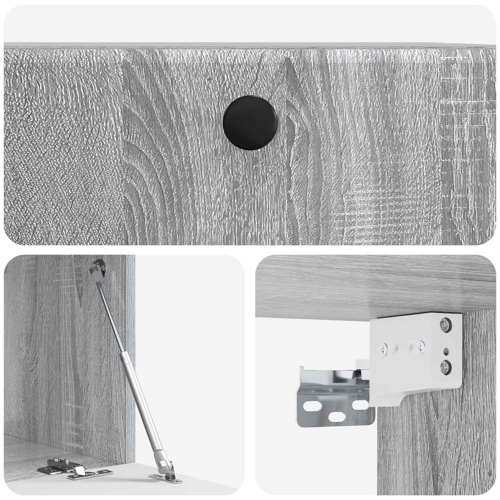 Mobile Porta TV da Muro Grigio Sonoma 59,5 x 41 x 30 cm | homemem39