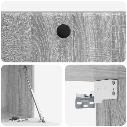 Mobile Porta TV da Muro 59,5 x 41 x 30 cm Sonoma grigio